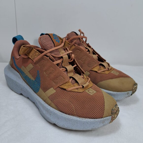 Nike Crater Impact Big Kids Shoes Size 5Y Mineral Clay‎ Laser Blue DB3551-201 - Picture 1 of 12